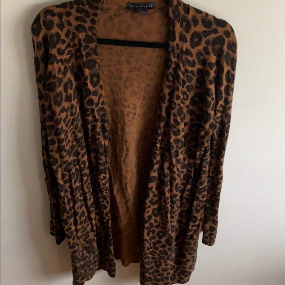Sanctuary Leopard Duster - size large